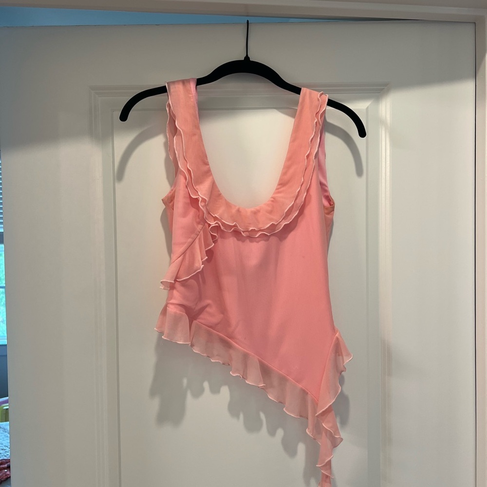 Princess Polly Pink Ruffled Top